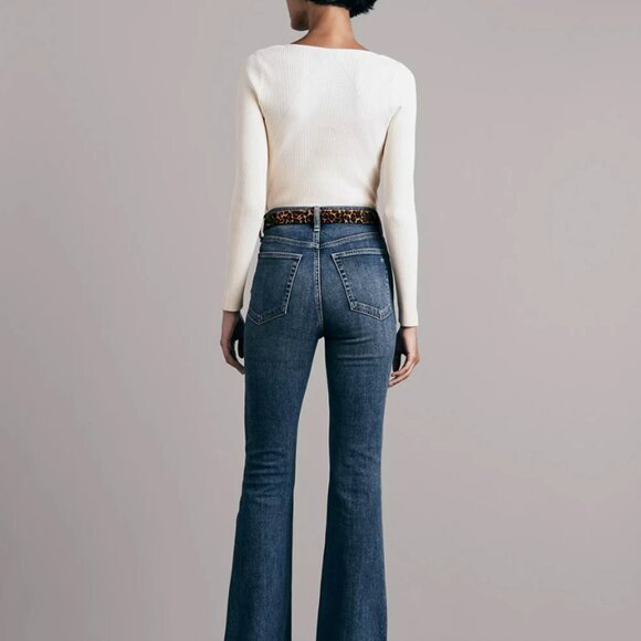 rag & bone Casey High Waist Flare Jeans Corso Size 26 - Picture 5 of 12